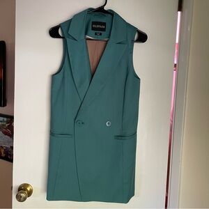 Wildfang The Empower Double Breasted Vest Black Size XS